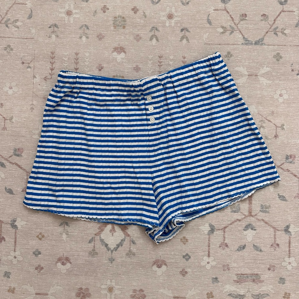 NWT jcrew cotton pointelle stripe shorts